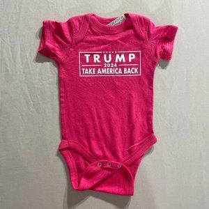 Pink Rabbit Skins Baby Onesie TRUMP 2024